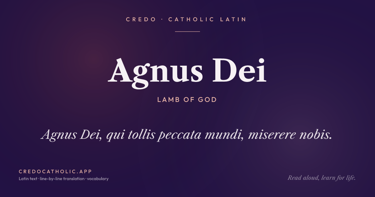 Agnus Dei share card