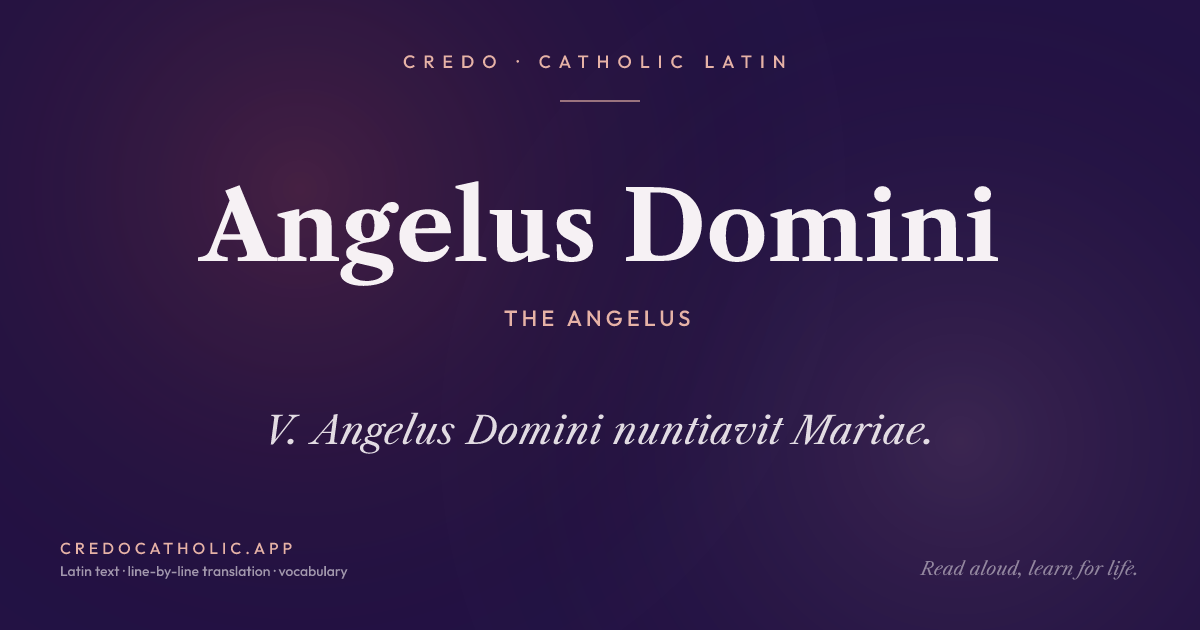 Angelus Domini share card