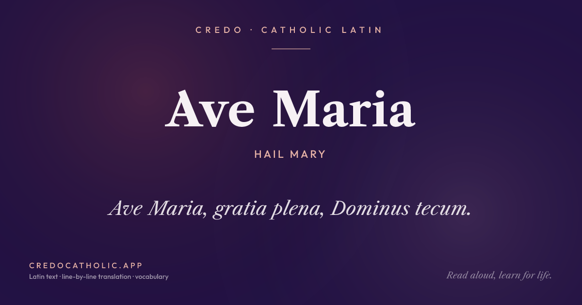 Ave Maria share card