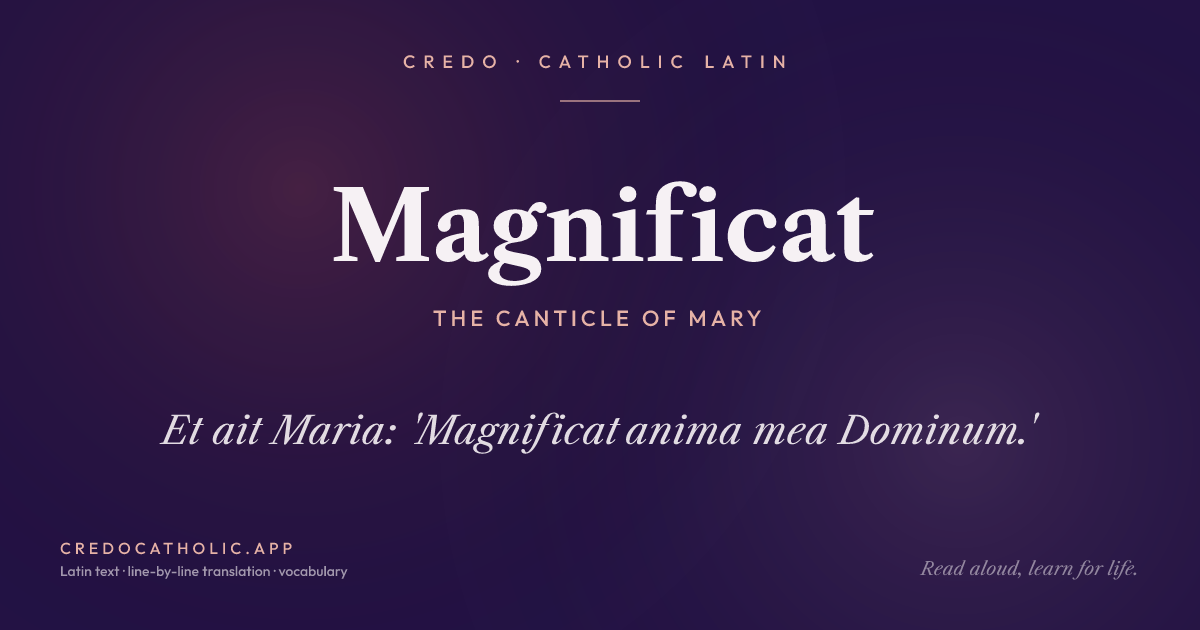 Magnificat share card