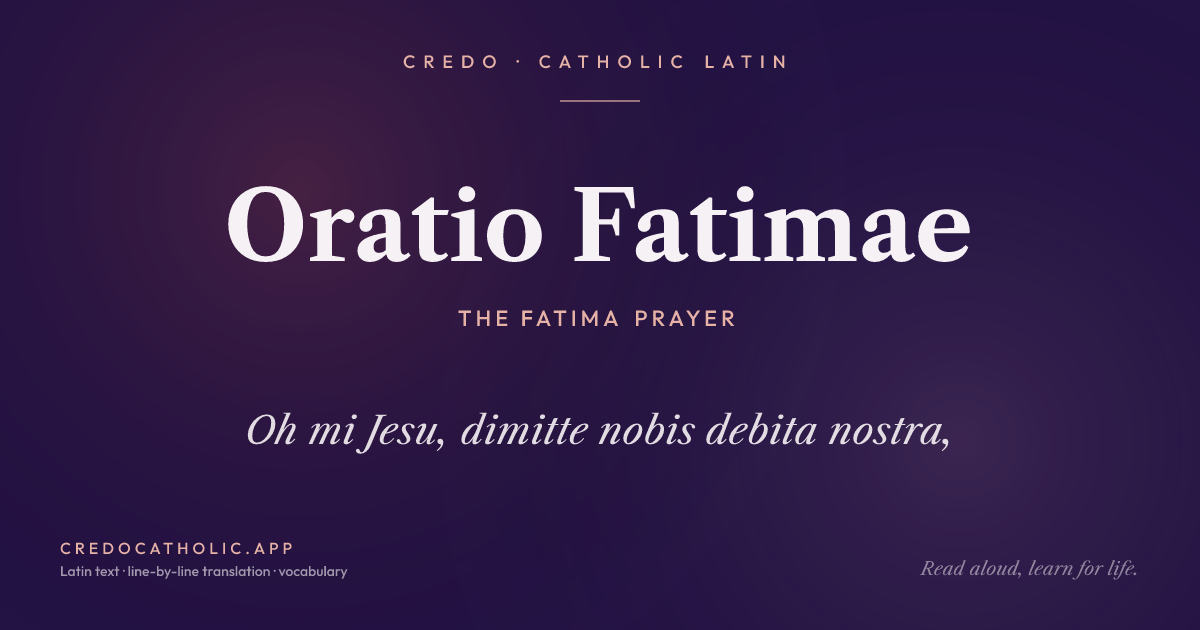 Oratio Fatimae share card
