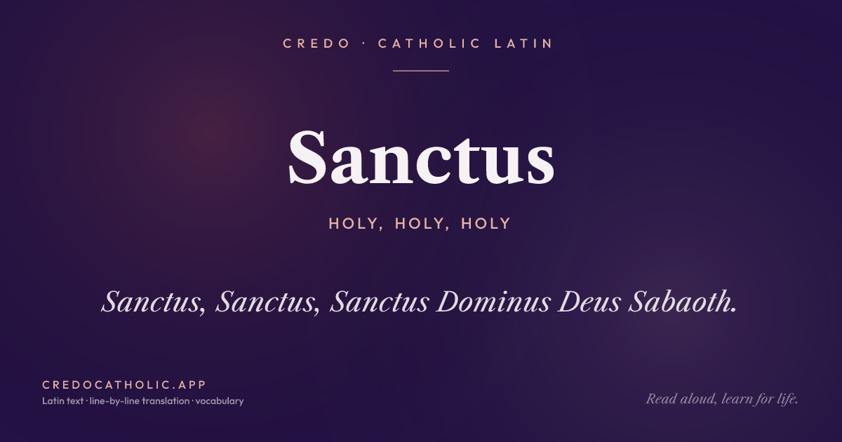 Sanctus share card
