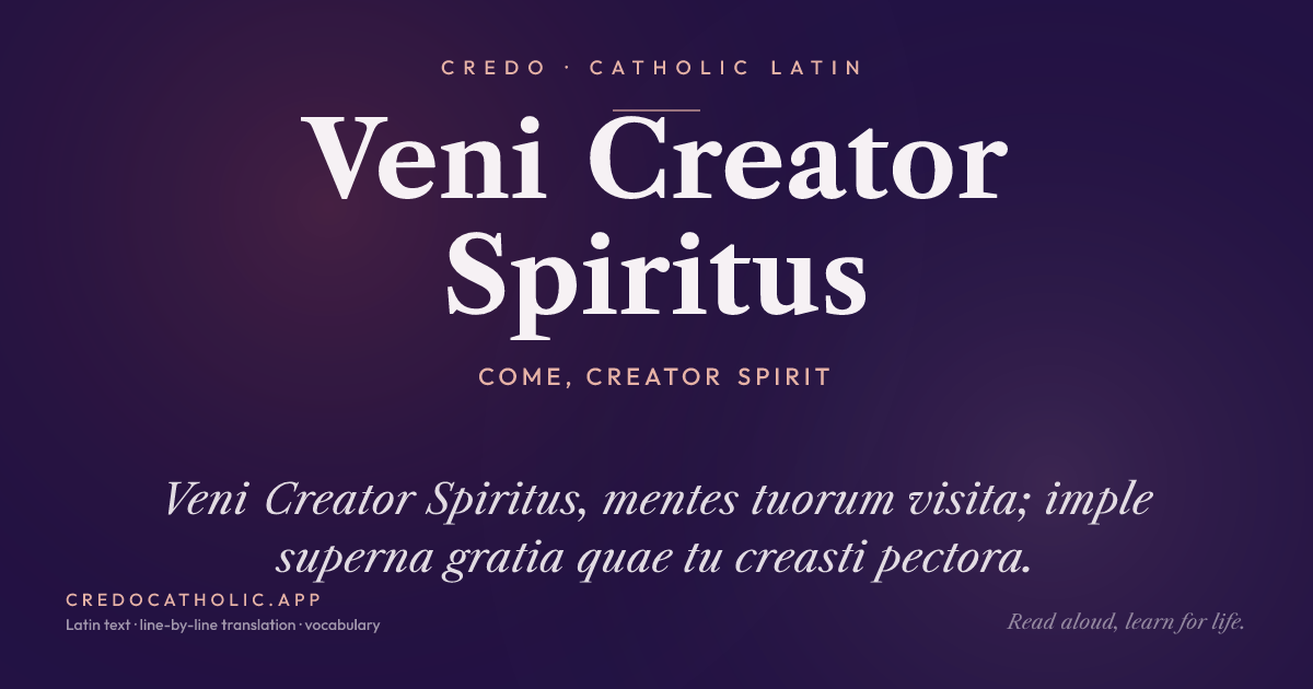 Veni Creator Spiritus share card